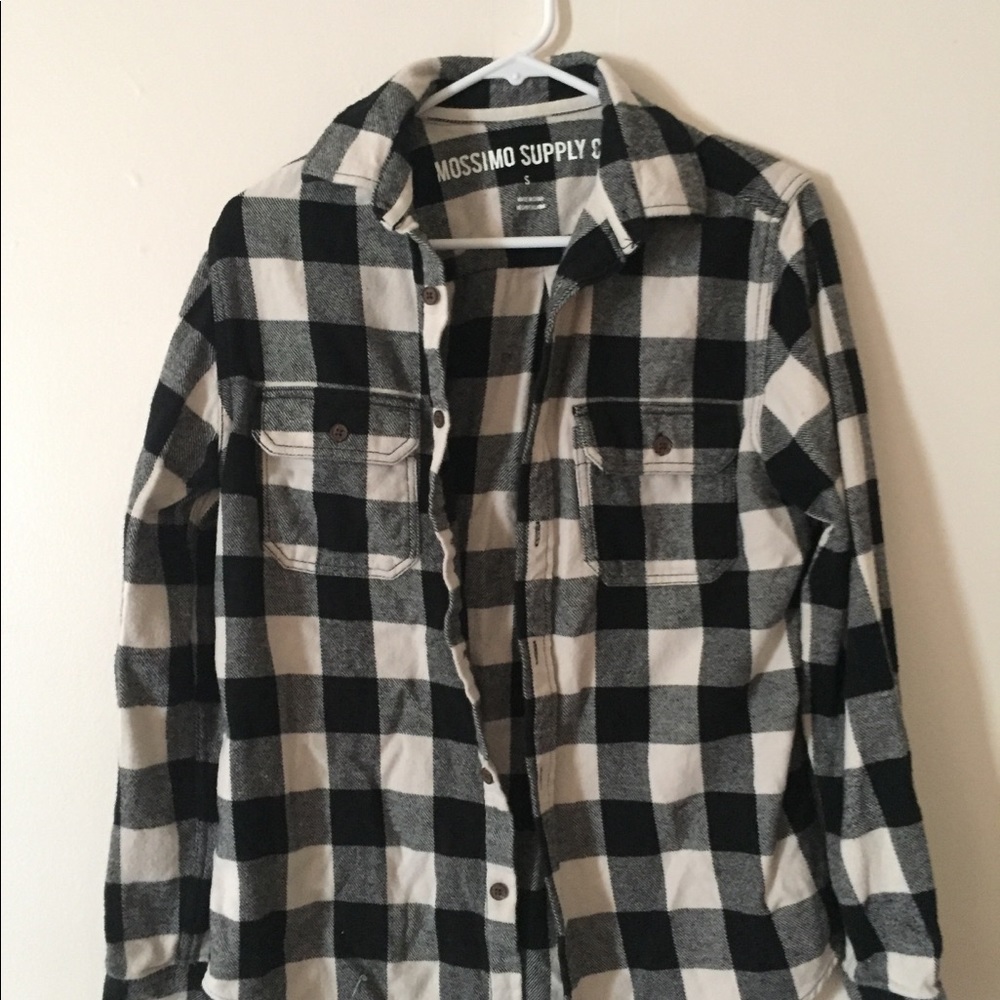 Classic black and white flannel